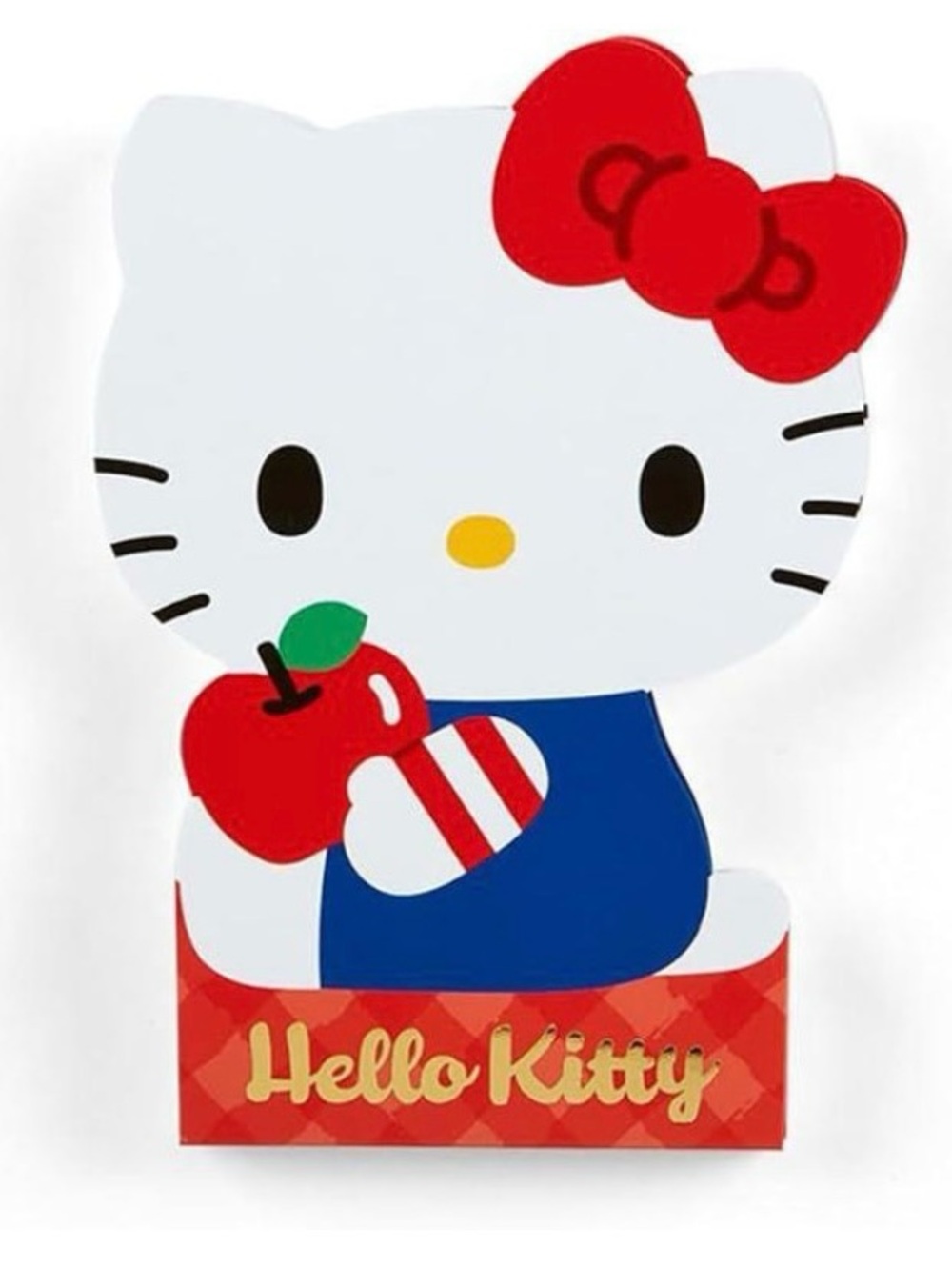 NEW Sanrio Hello Kitty Apple Die-Cut Memo Pad Notepad 84 Sheets Made in Japan